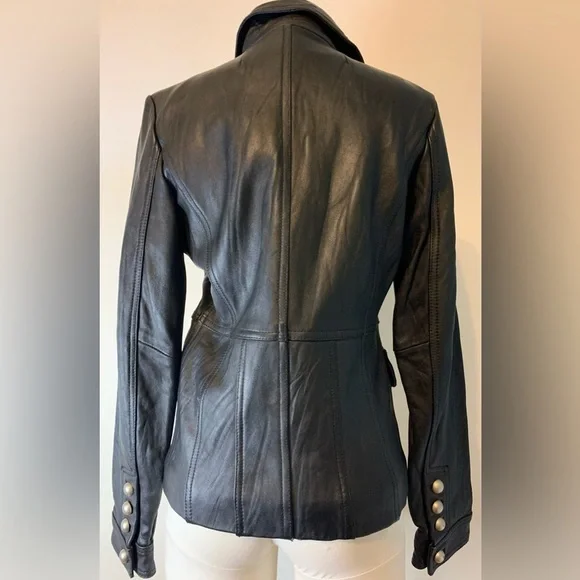 Studio Y Black LeatherNWT Women’s Jacket/Blazer size Small! - Picture 2 of 11